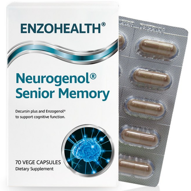 엔조 헬스 뉴로제놀 시니어메모리 70 캡슐 참당귀 엑기스 뉴질랜드 직구 해외 수입, 60정, 1개
