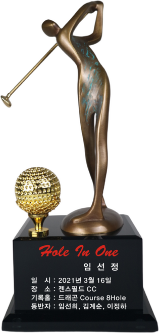 56번 트로피 청동트로피 홀인원트로피 싱글트로피 이글트로피 골프트로피 우승트로피 골프기념패, 혼합색상