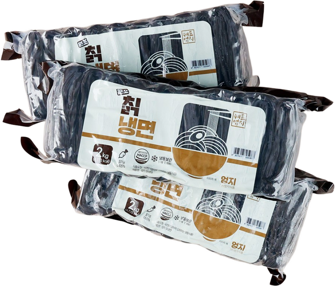 엄지 칡냉면 맛있는 대용량 업소용 냉면사리, 2kg, 6개