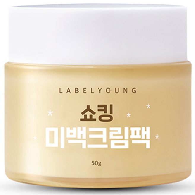 Label Young Shocking亮白面膜霜, 50g, 1罐