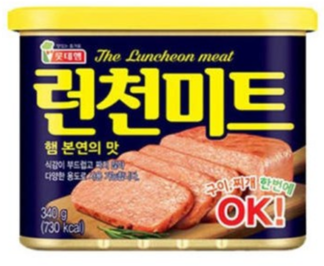 롯데햄 런천미트, 340g, 24개