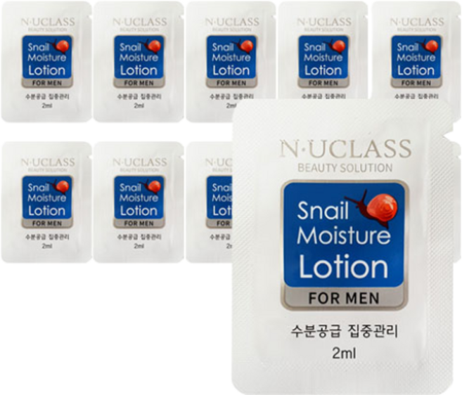 엔유클라스 일회용 모이스쳐 로션 남성용, 100개, 2ml