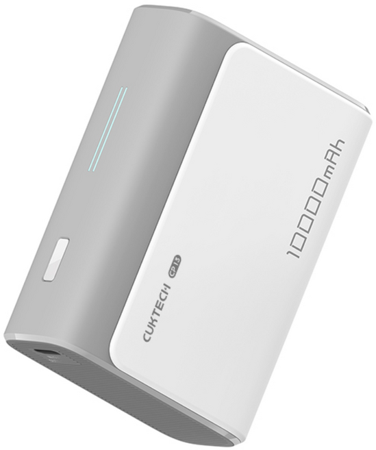 쿡테크 미니 포켓 보조배터리 10000mAh 30W 고속 충전 보조배터리 아이폰17/16/15 호환, 그레이