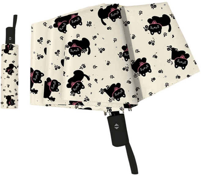 초경량 자동우산 겸 양산 암막 우양산 고양이 X YS0718