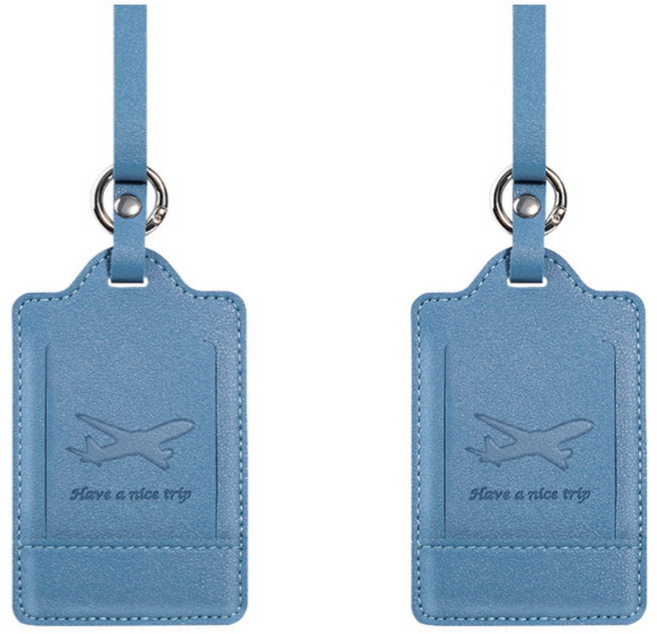 [1+1] 트래블릭 가죽 여행용 캐리어 네임택