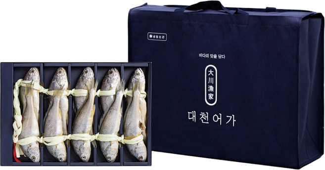 대천어가 부세 보리굴비 반건조 냉동 선물세트 개별포장, 10개