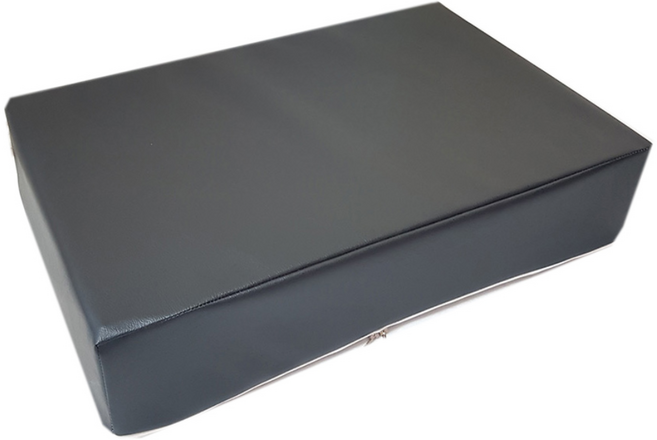 까씨네 레자 1단 강아지 계단, 블랙, 1개