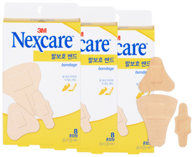 넥스케어 발보호 밴드 혼합형, 8개입, 3세트