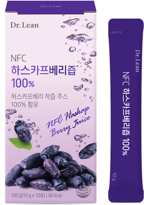 닥터린 NFC 하스카프베리즙, 100g, 4개