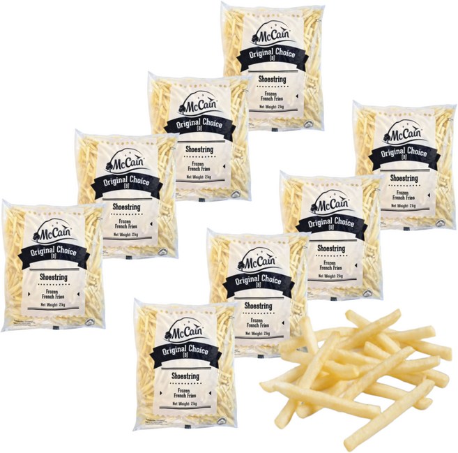 맥케인 슈스트링 막대 감자 튀김 2kg 업소용 후렌치후라이, 8개
