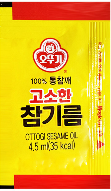 오뚜기 일회용 고소한 참기름, 4.5ml, 15개