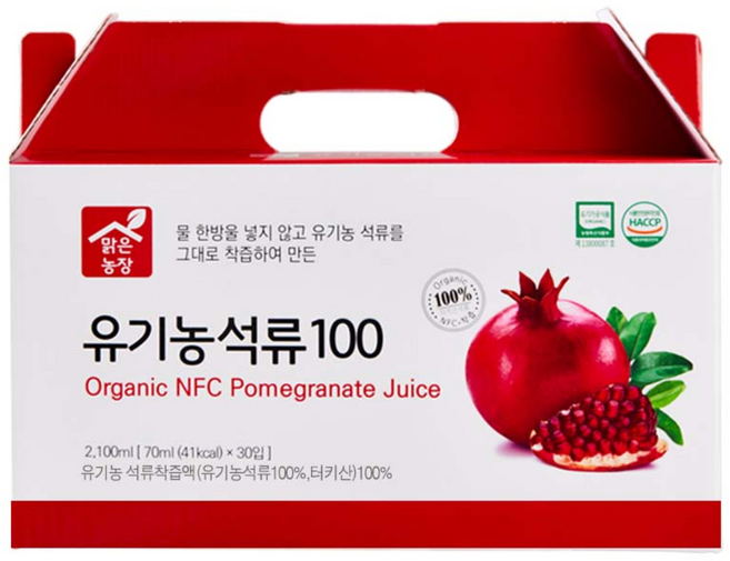 맑은농장 유기농 석류, 2.1L, 1개