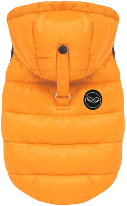 퍼피엔젤 AIR3 강아지 패딩 조끼, 355 ORANGE, 1개