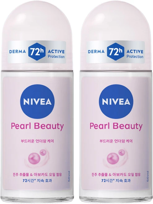 니베아 펄앤 뷰티 데오드란트, 50ml, 2개 - 쿠팡