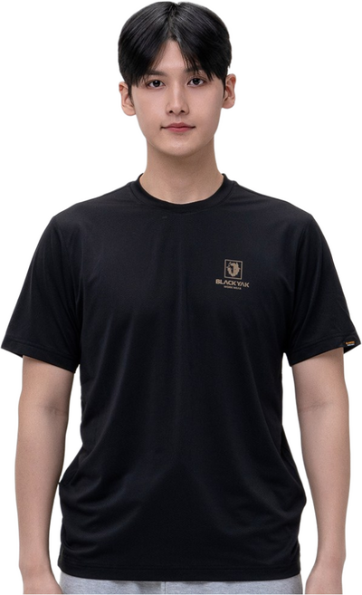 블랙야크워크웨어 남성용 애슬레저 쿨링 운동 반팔 라운드 티셔츠 BKJ-1030