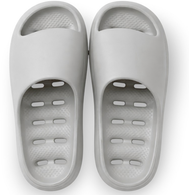 로렌드 물때 안끼는 미끄럼방지 EVA 욕실화, 1개, 그레이