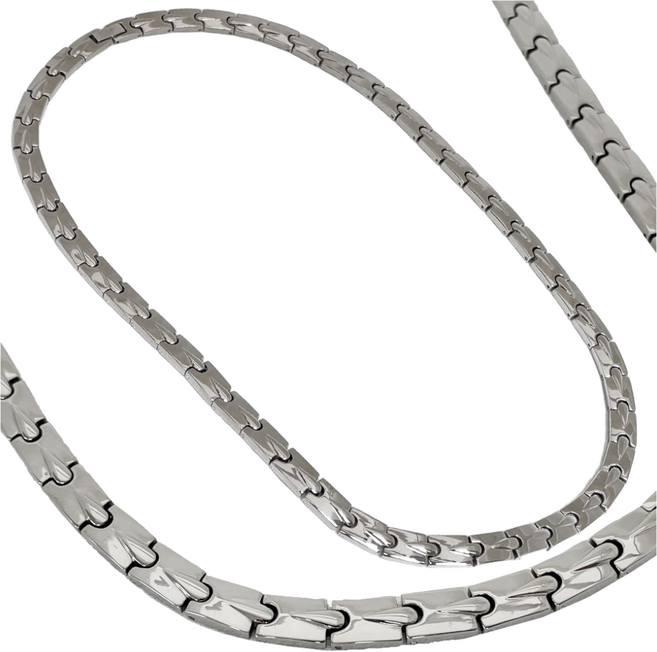 준코리아 게르마늄목걸이 G-202S 5mm원석 47개 실버, 1개