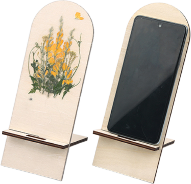 압화 DIY 스마트폰 휴대폰 거치대 나무 MDF, 필요없음, 1개