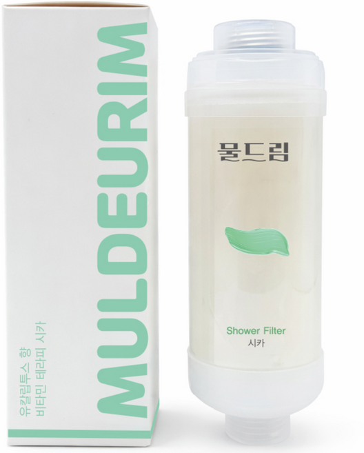 샤워기필터 염소제거 비타민 필터 피부보습 아로마 물드림, 1개, 유칼립투스