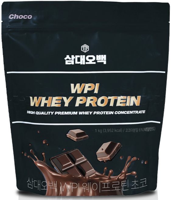 삼대오백 매시브 WPI 웨이 프로틴 단백질보충제 초코맛 1kg, 1박스