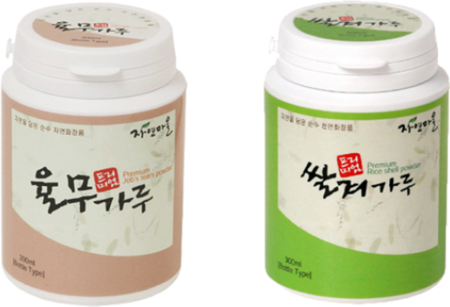 자연마을 곡물팩 BEST 제품 2종 set A (쌀겨가루+율무가루)(10%할인), 1개