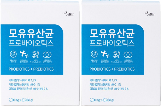셀핏 모유 유산균 프로바이오틱스, 60g, 2개