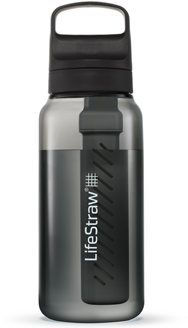 라이프스트로우 고시리즈 휴대용 정수 물병 1L, 1개, 노르딕 누아르