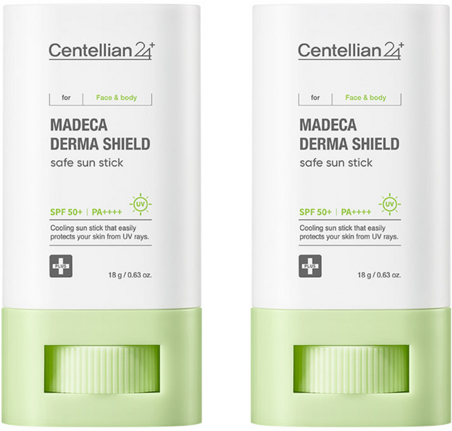 센텔리안24 마데카 더마 쉴드 세이프 선스틱 SPF 50+ PA++++, 18g, 2개