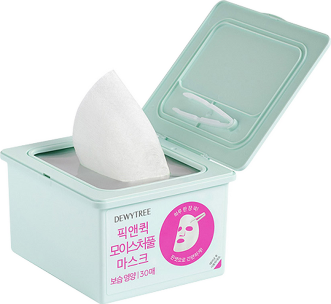 듀이트리 픽앤퀵 뽑아쓰는 모이스처풀 마스크, 30개입, 1개