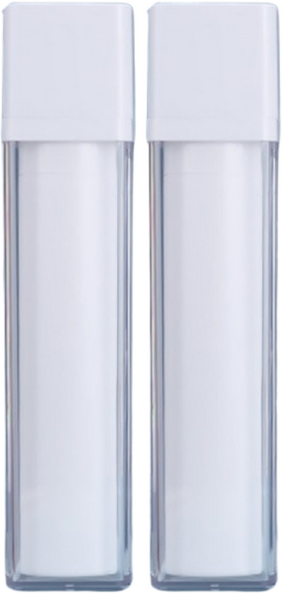 블라제스 회전형 에어리스 진공 펌프 여행용 공병, 2개, 50ml