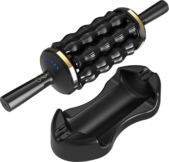 영국마이가 오토롤 스트레칭 셀룰라이트 몸매관리 마사지기, 블랙