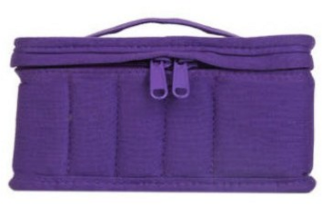 오일 파우치 보관함 파우치가방 아로마 수납 케이스, 1개, 퍼플