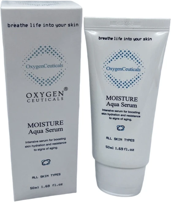 옥시젠슈티컬스 모이스춰 아쿠아 세럼 50ml 마스크 팩 2장 증정 보습 산소수분세럼 유수분밸런스, 1개 - 쿠팡