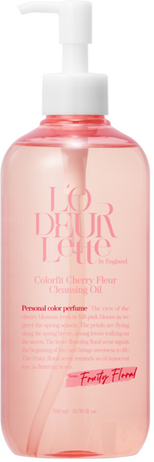 로더렛 인 잉글랜드 컬러핏 체리 플뢰르 클렌징 오일, 500ml, 1개