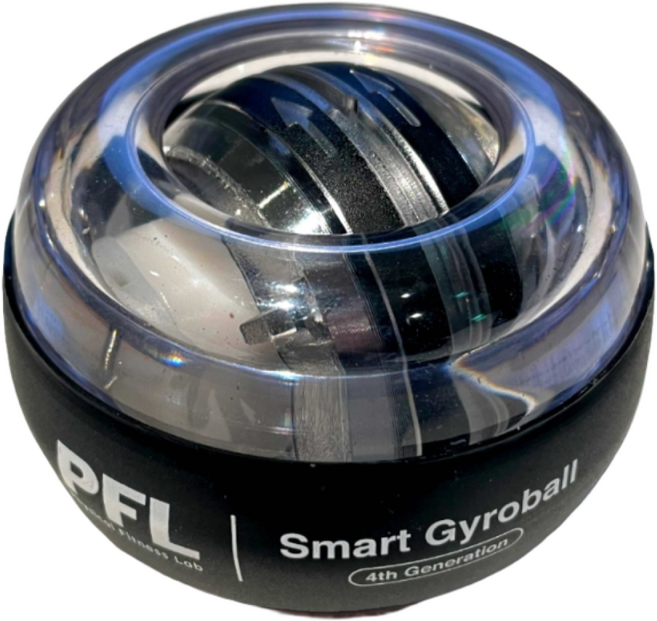 PFL 4세대 5단 LED 풀메탈 자이로볼 고효율 전완근 손목 운동기구, PFL 4세대 5단 LED 자이로볼(초중급자) 1개, 1개, 블랙
