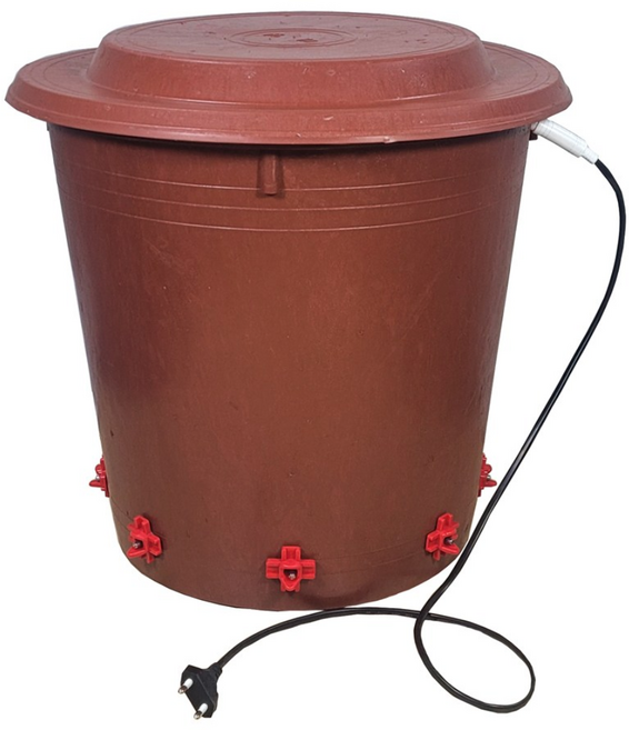 니플급수기 열선포함 겨울용급수기 닭물통, 1개, 30리터+열선