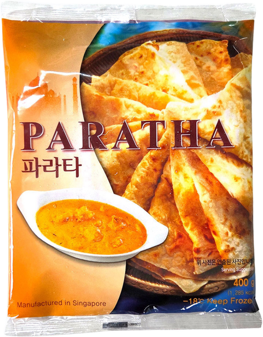 새마원 냉동 정통 인도빵 파라타 400g 패스트리 페스츄리 난 전병 피자 또띠아, 4개