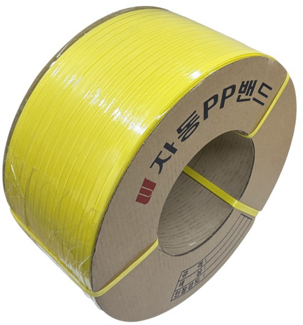 소유 국산 신재 PP 밴드 밴딩끈 바인더끈 박스 포장용 자동 12mm 10kg, 1롤