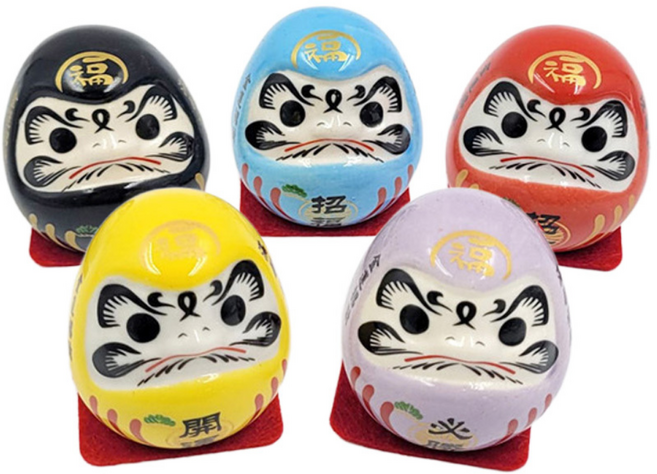 일본 달마대사 다루마 도자기 인형 5세트