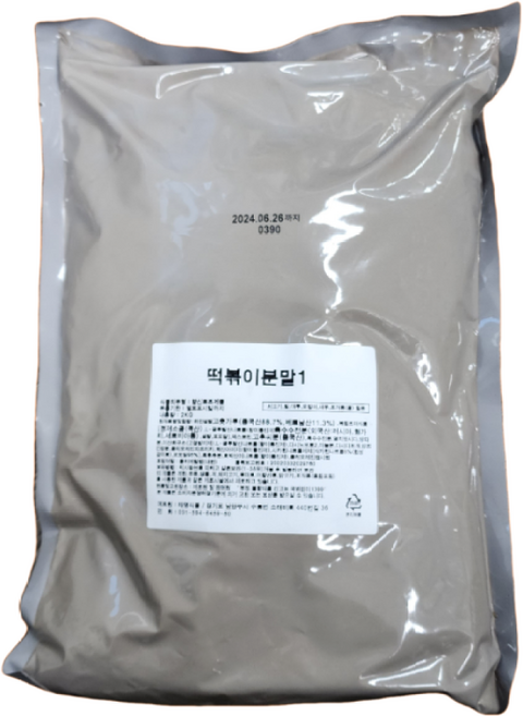 태영식품 떡볶이분말 2KG 매운맛 떡볶이시즈닝 가루, 1개