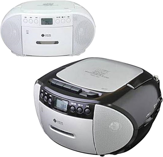 롯데 CD포터블카세트/핑키880/CDP/카세트/라디오, 화이트