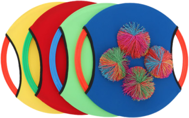 [캐스B]스포츠 팡팡디스크세트(1472) 어린이 캐치볼놀이 실내스포츠 공튀기기, 혼합, 4개