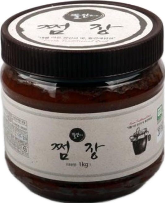 뜰안에 된장 국산콩 쩜장 1kg(전통장), 1개, 1kg