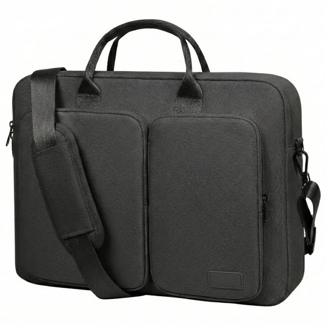올픽 360도 전방위 보호 대용량 비즈니스 노트북 가방, 1개, 블랙