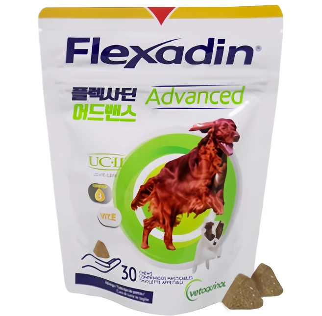 베토퀴놀 강아지 플렉사딘 어드밴스 영양제, 30정, 뼈/관절강화, 1개 - 쿠팡