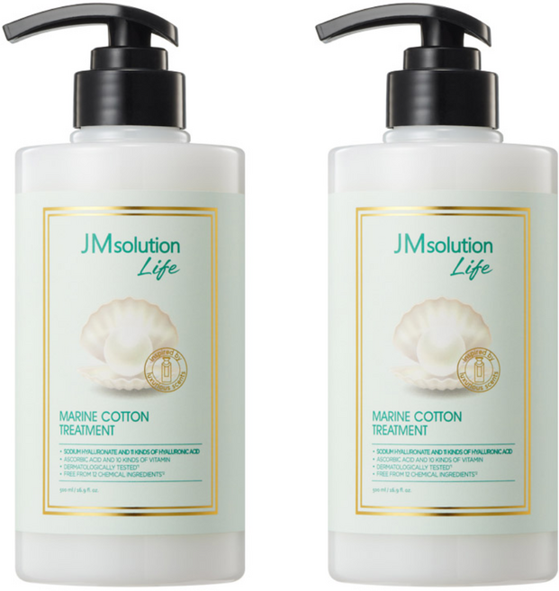 제이엠솔루션 라이프 마린 코튼 트리트먼트 코튼 향, 500ml, 2개