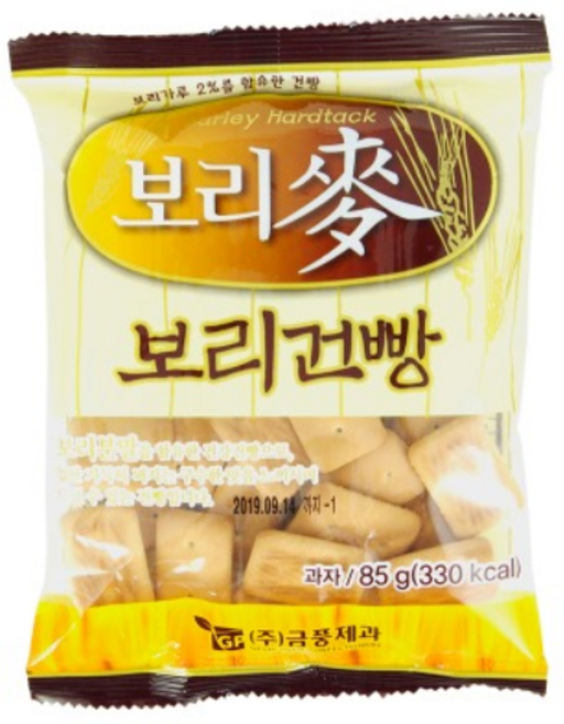 금풍제과 보리맥건빵 85g, 3개