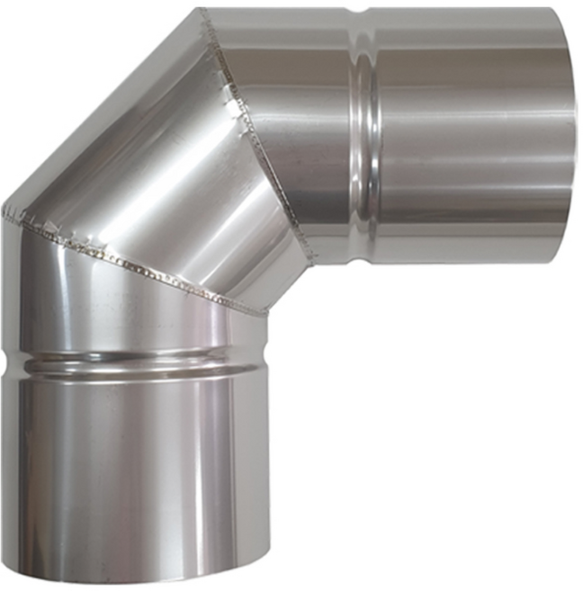 스토브에이드 125mm 3단엘보(90도) / 스텐연통 두께0.5mm 화목난로 펠렛 보일러 연도