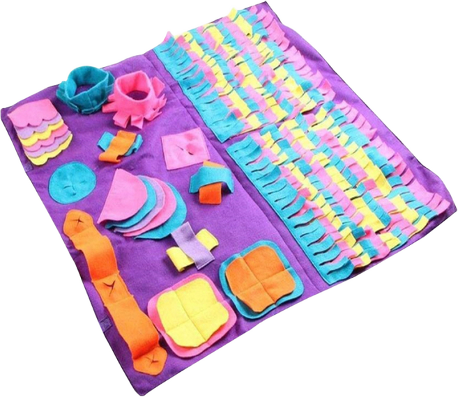 에코펫위드 강아지 노즈워크 스너플매트 특대형, 혼합색상, 1개