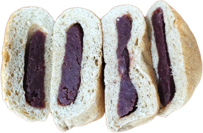 통밀정원 새싹 발아 통밀빵 팥빵 675g 국산 통밀 100% 무설탕 소화가잘 되는빵 식사대용 건강한 먹거리 무방부제 무유화제 무팽창제, 5개, 135g